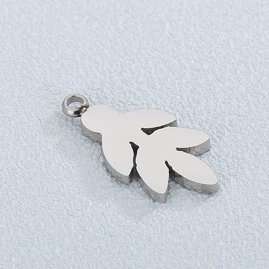 Simple Style Leaf Stainless Steel Jewelry Accessories