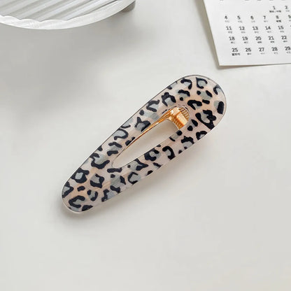 Simple Style Leopard Arylic Hair Clip