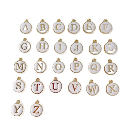 1 Piece 15 * 12 Mm Alloy Letter Polished Pendant