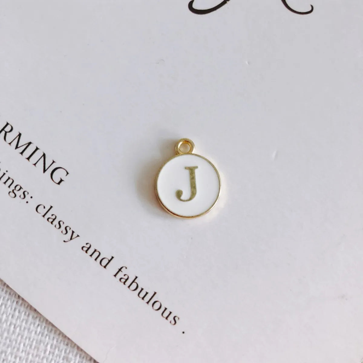 1 Piece 15 * 12 Mm Alloy Letter Polished Pendant