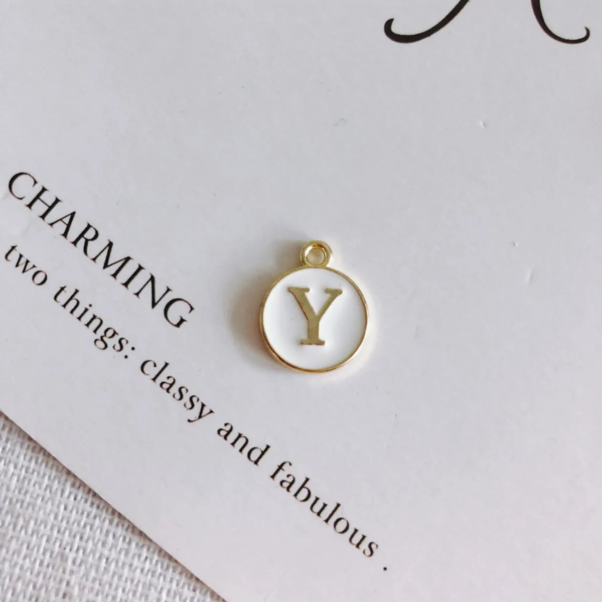 1 Piece 15 * 12 Mm Alloy Letter Polished Pendant