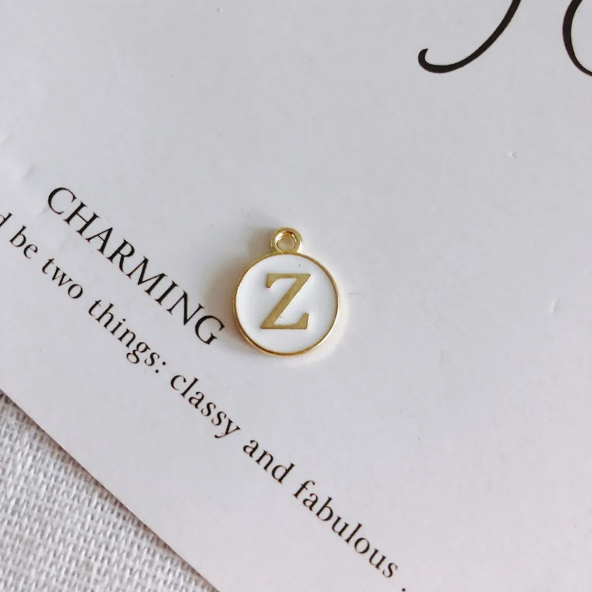 1 Piece 15 * 12 Mm Alloy Letter Polished Pendant