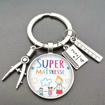 Simple Style Letter Alloy Plating Keychain