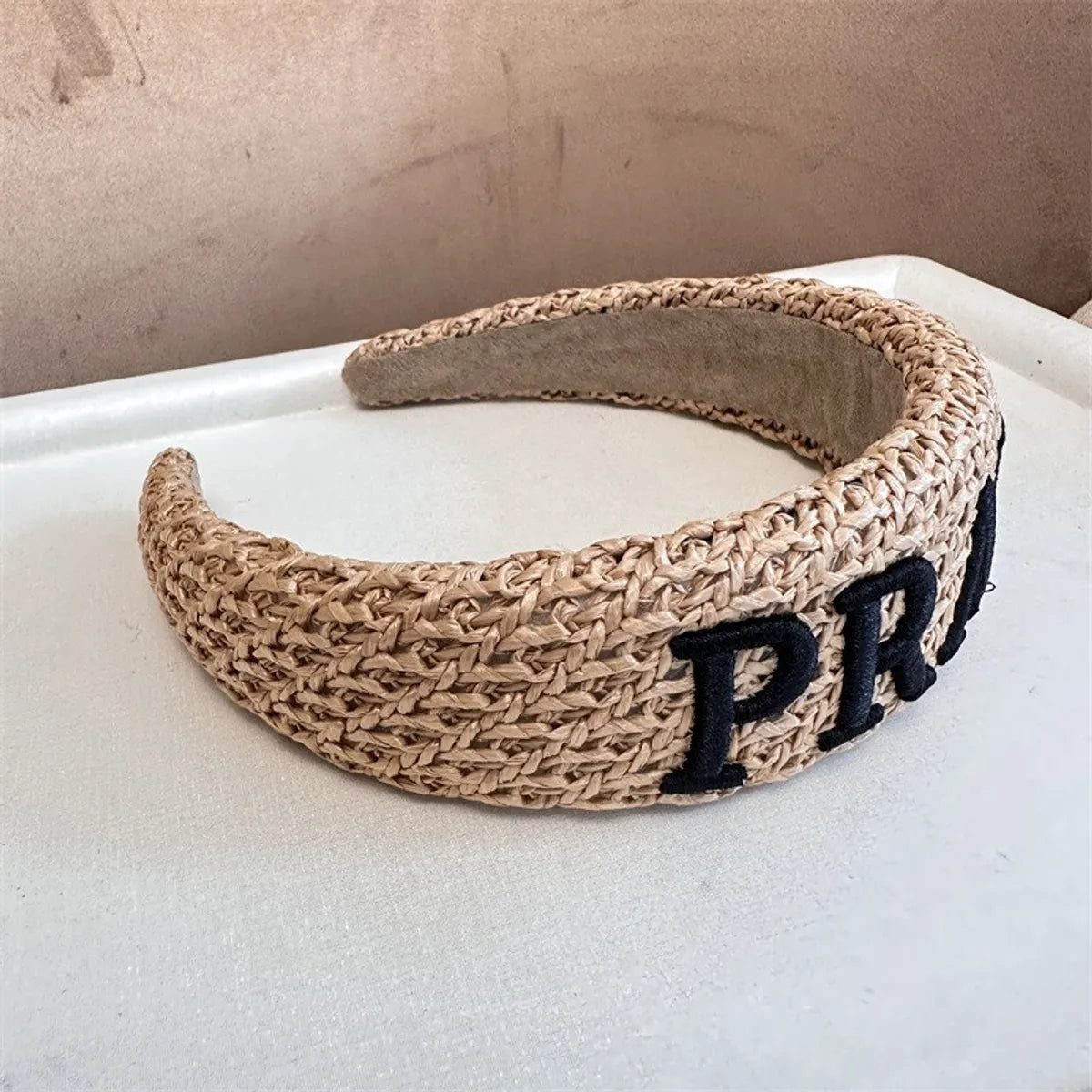 Women'S Simple Style Letter Cloth Braid Hair Band