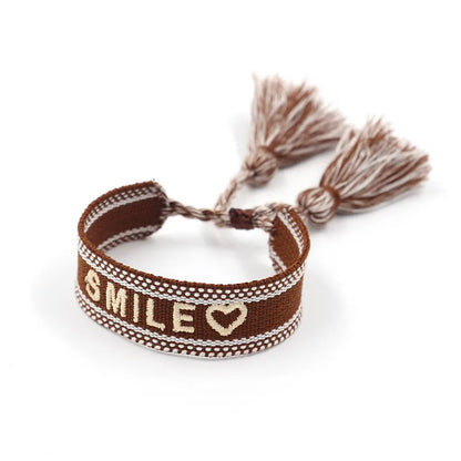 Simple Style Letter Cloth Unisex Bracelets 1 Piece