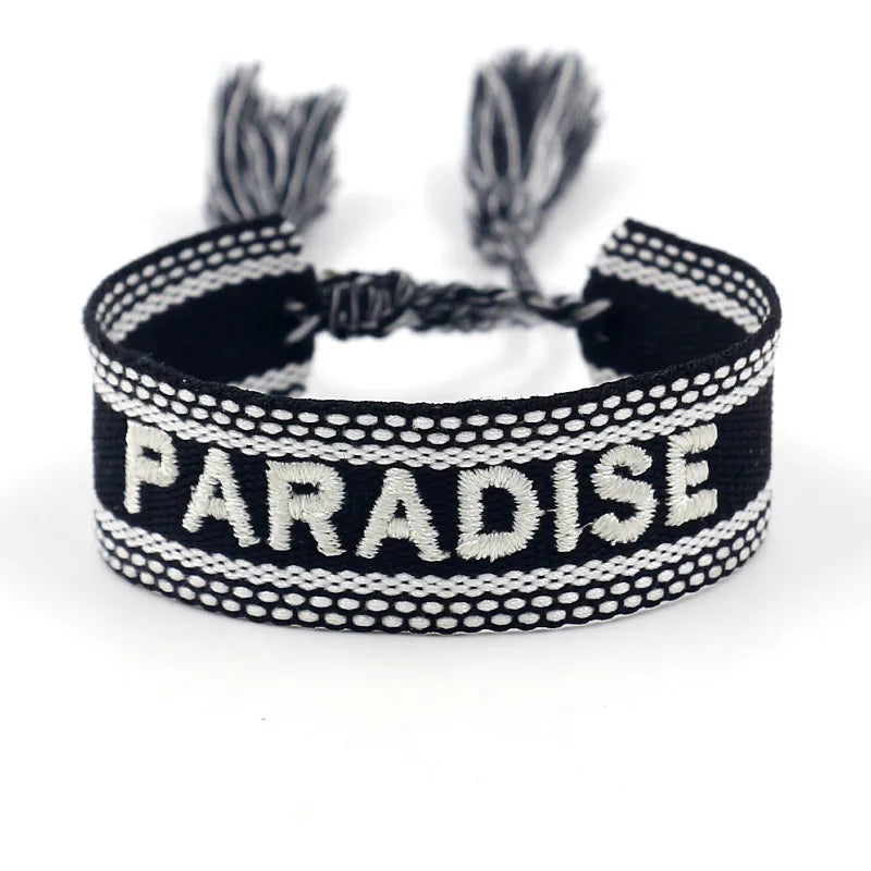 Simple Style Letter Cloth Unisex Bracelets 1 Piece