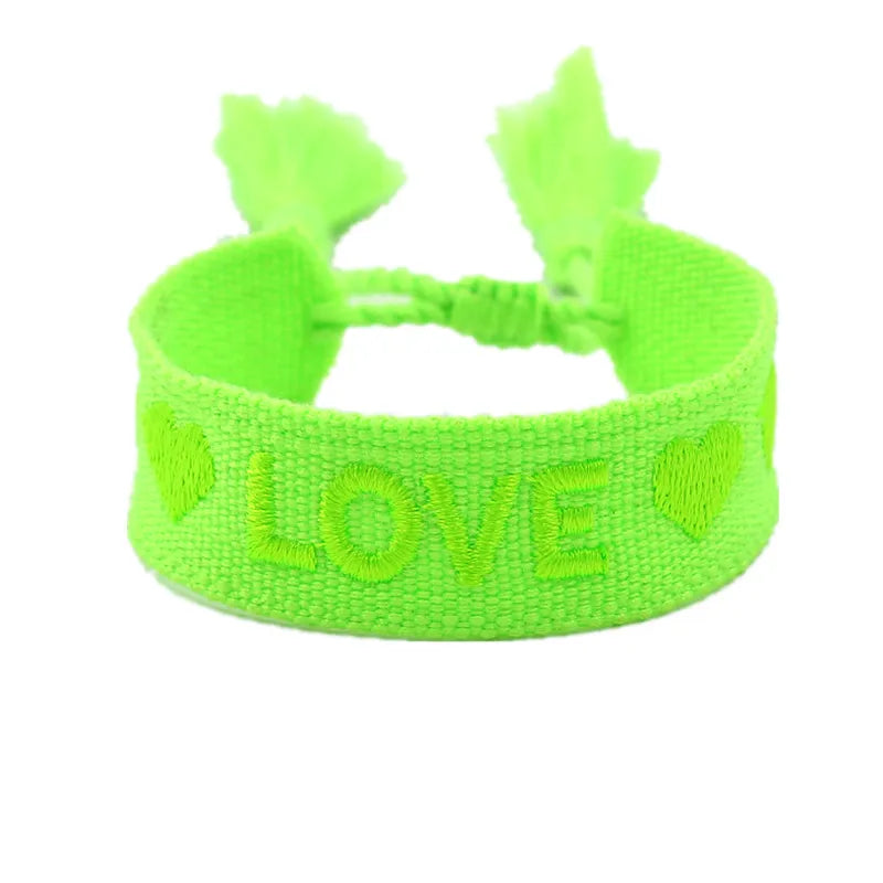 Simple Style Letter Cloth Unisex Bracelets 1 Piece