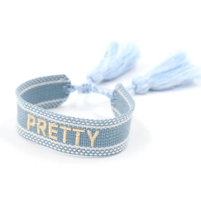 Simple Style Letter Cloth Unisex Bracelets 1 Piece