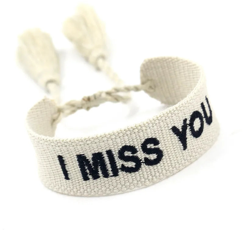 Simple Style Letter Cloth Unisex Bracelets 1 Piece