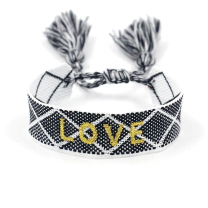 Simple Style Letter Cloth Unisex Bracelets 1 Piece