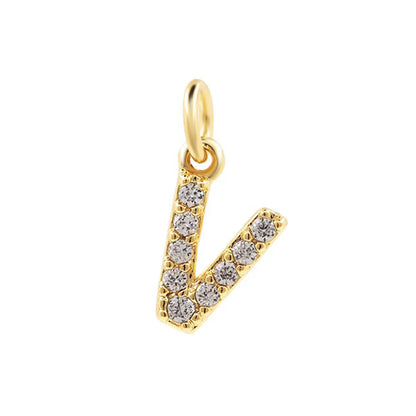 1 Piece Copper Zircon 14K Gold Plated Inlay Polished Pendant Chain