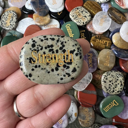 1 Piece Natural Stone Howlite Tiger Eye Letter