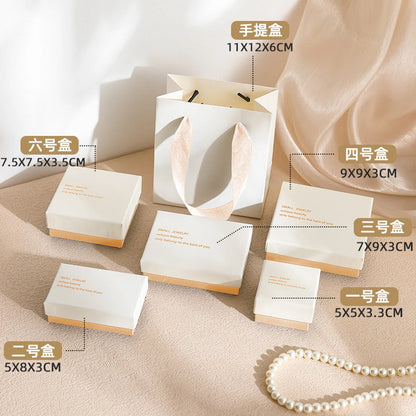 Simple Style Letter Paper Jewelry Boxes