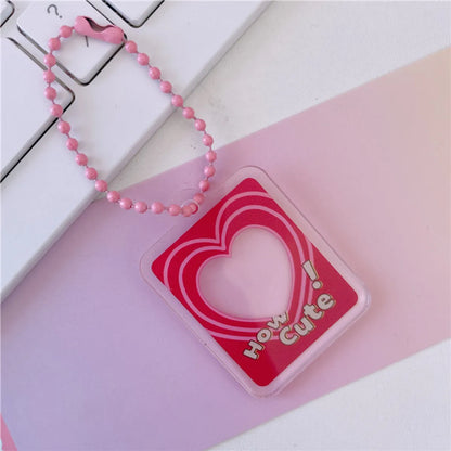 Simple Style Letter Plastic Printing Women'S Keychain