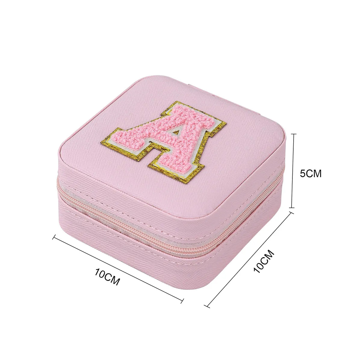 Simple Style Letter Pu Leather Jewelry Boxes