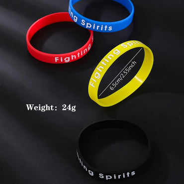 Simple Style Letter Silica Gel Wholesale Wristband