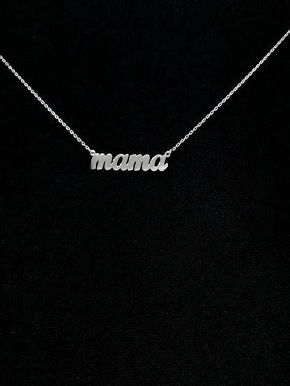 Simple Style Letter Stainless Steel Carving Necklace