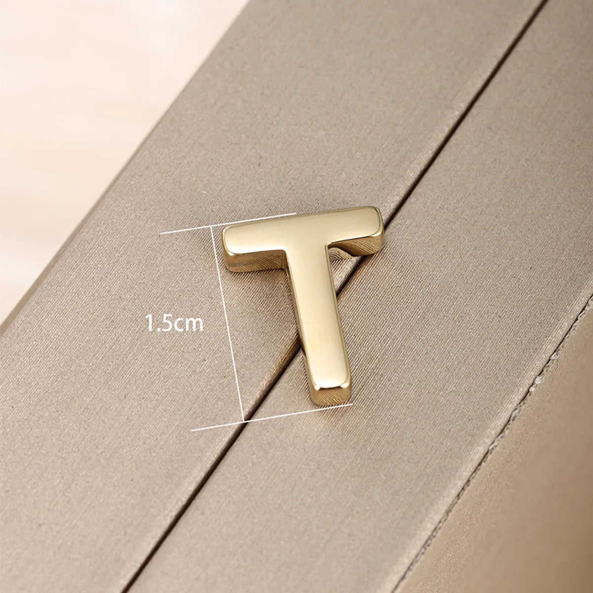 1 Piece 304 Stainless Steel 18K Gold Plated Letter