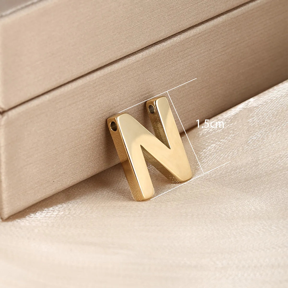 1 Piece 304 Stainless Steel 18K Gold Plated Letter