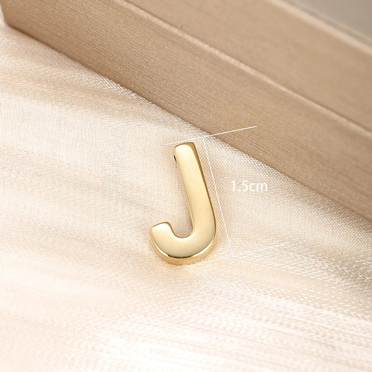 1 Piece 304 Stainless Steel 18K Gold Plated Letter