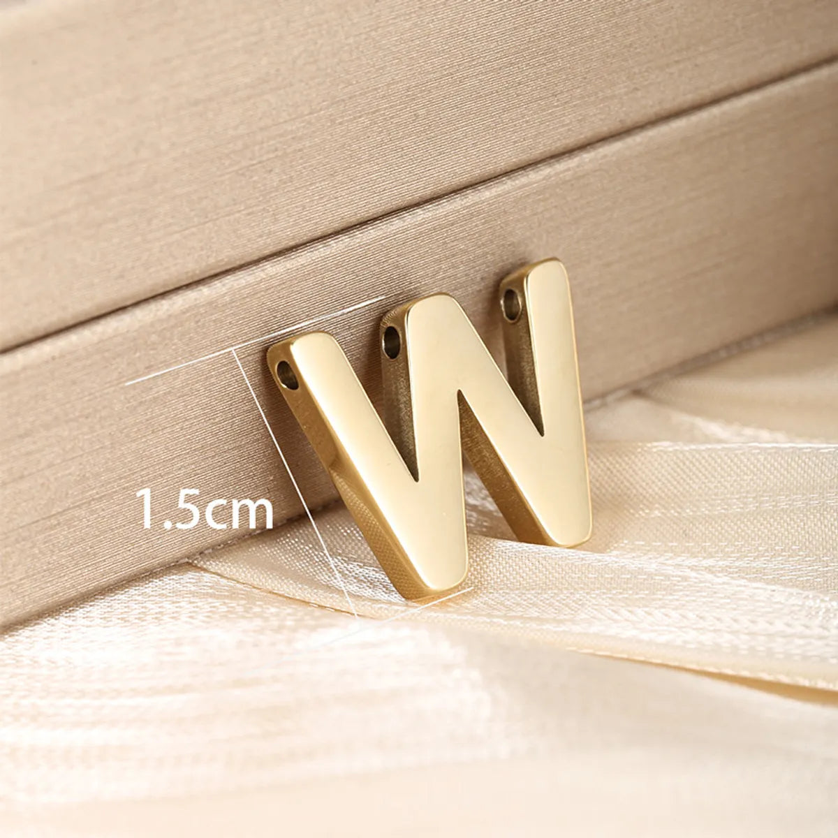 1 Piece 304 Stainless Steel 18K Gold Plated Letter