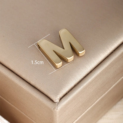 1 Piece 304 Stainless Steel 18K Gold Plated Letter