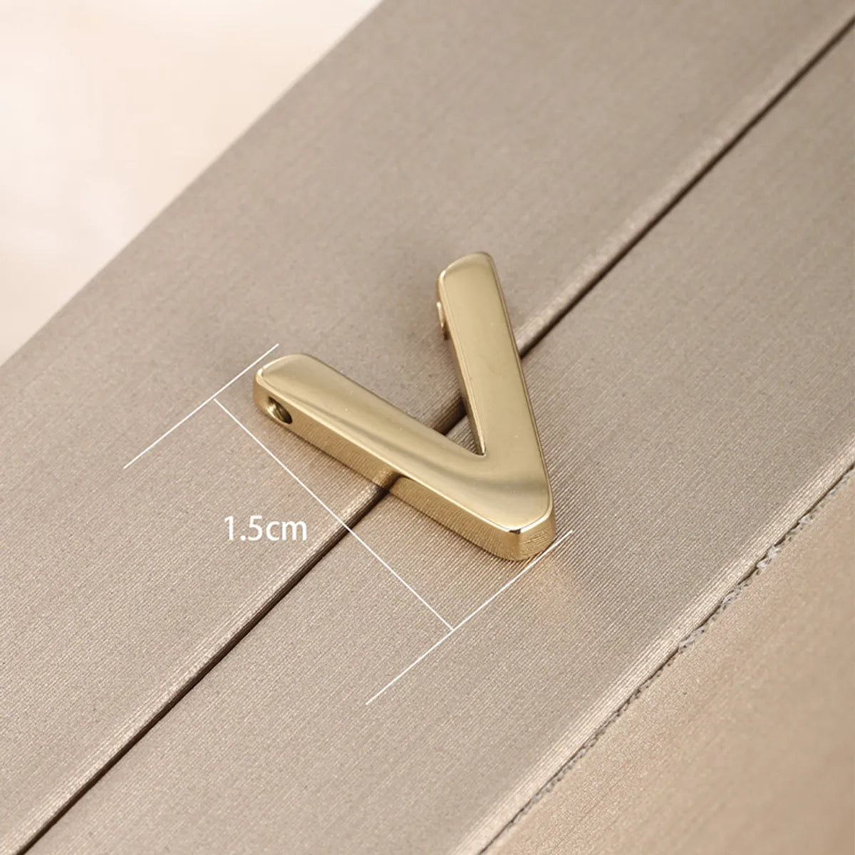 1 Piece 304 Stainless Steel 18K Gold Plated Letter