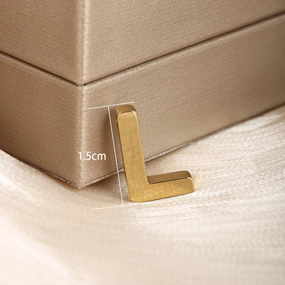 1 Piece 304 Stainless Steel 18K Gold Plated Letter