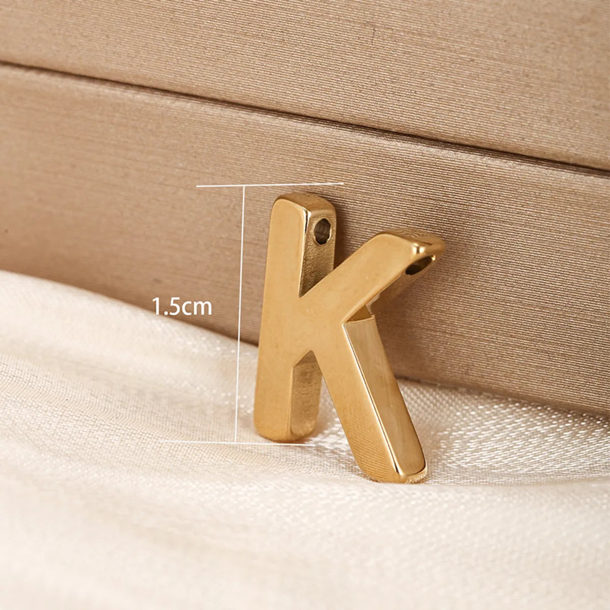 1 Piece 304 Stainless Steel 18K Gold Plated Letter