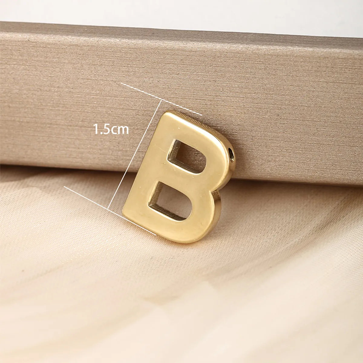 1 Piece 304 Stainless Steel 18K Gold Plated Letter