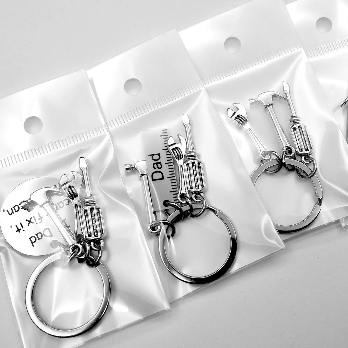 Simple Style Letter Stainless Steel Plating Men'S Keychain 1 Piece