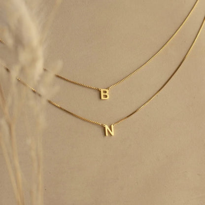 Simple Style Letter Titanium Steel 18k Gold Plated Pendant Necklace