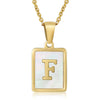 Titanium Steel 18K Gold Plated Simple Style Plating Letter Acrylic Necklace