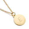 Titanium Steel 18K Gold Plated Simple Style Plating Letter Necklace