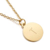 Titanium Steel 18K Gold Plated Simple Style Plating Letter Necklace