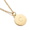 Titanium Steel 18K Gold Plated Simple Style Plating Letter Necklace