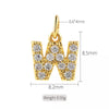 1 Piece Copper Zircon Letter Simple Style