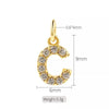 1 Piece Copper Zircon Letter Simple Style