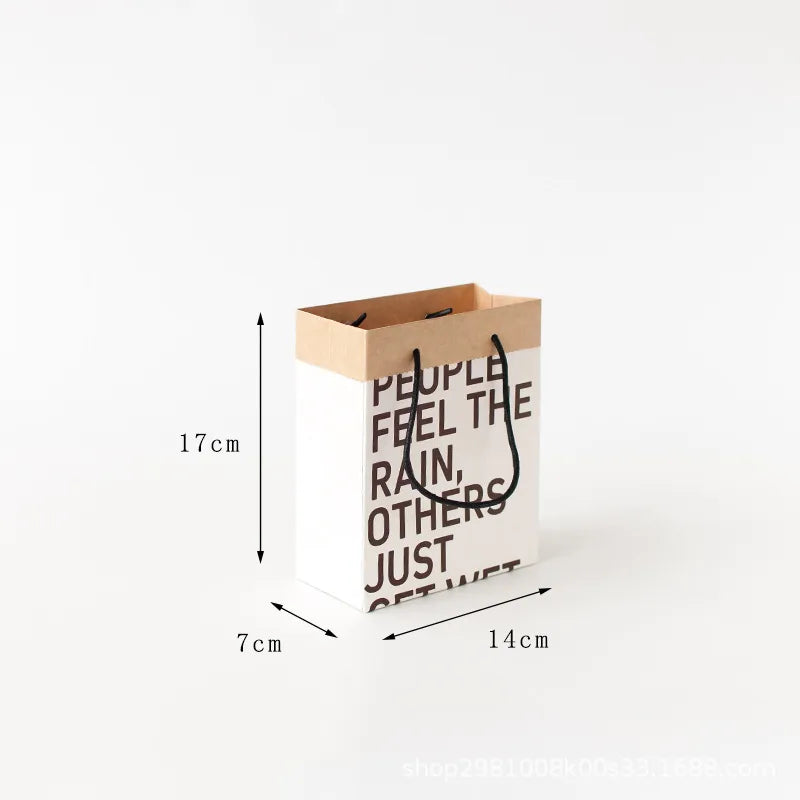 Simple Style Letters Printing Gift Packaging Bag