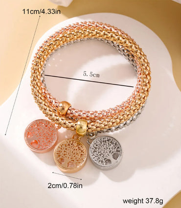 Simple Style Life Tree Alloy Women's Bracelets