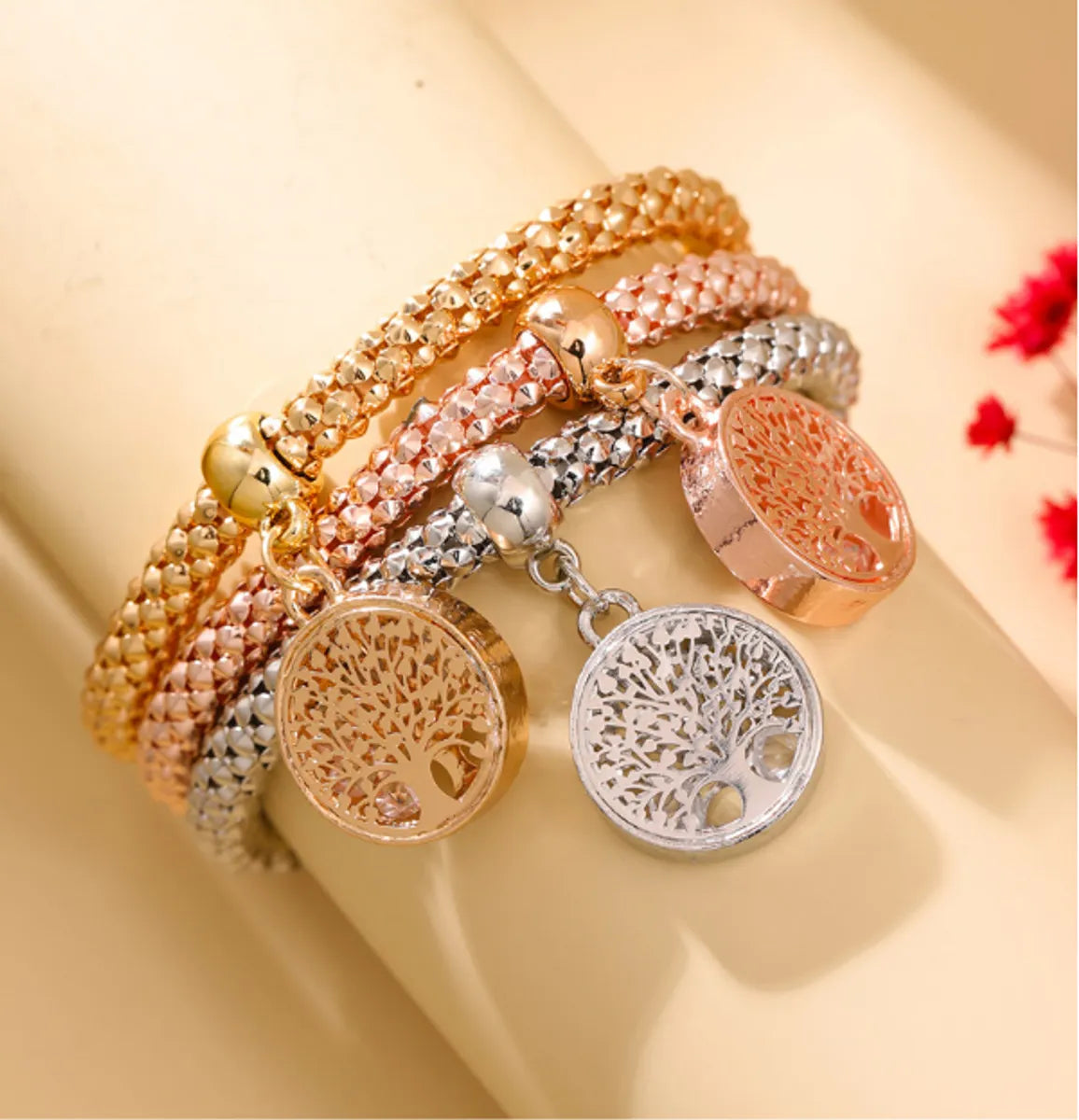 Simple Style Life Tree Alloy Women's Bracelets