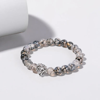 Simple Style Lion Alloy Beaded Bracelets