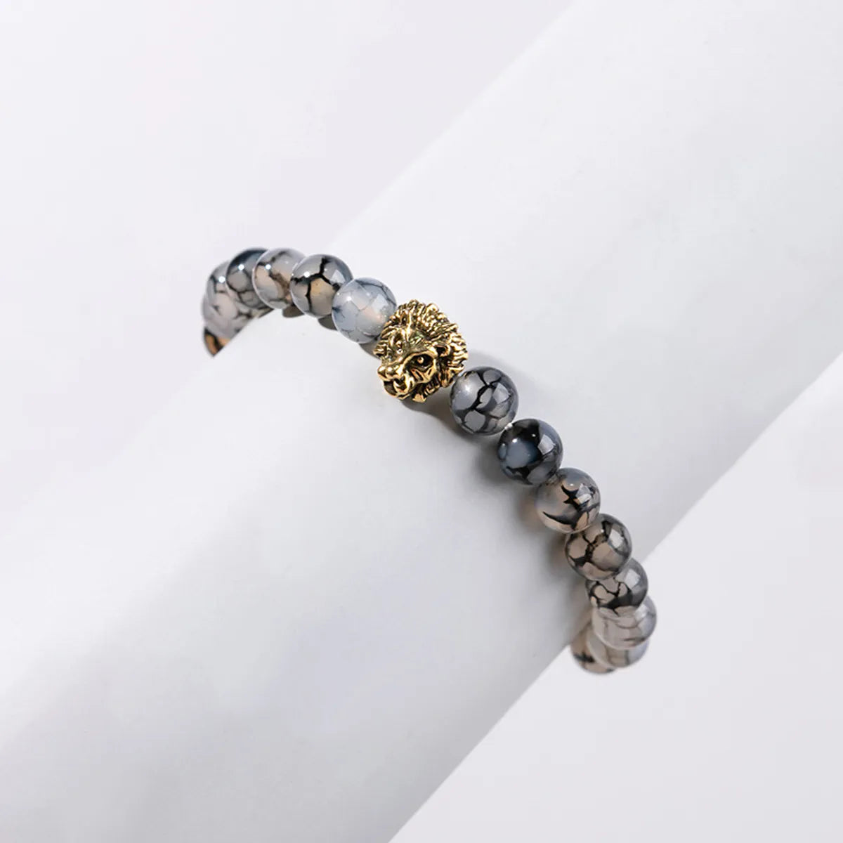 Simple Style Lion Alloy Beaded Bracelets