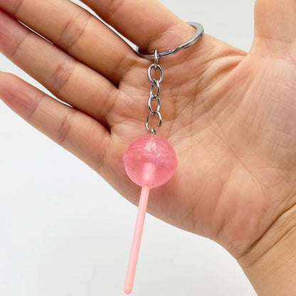 Simple Style Lollipop Resin Unisex Bag Pendant Keychain