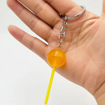 Simple Style Lollipop Resin Unisex Bag Pendant Keychain