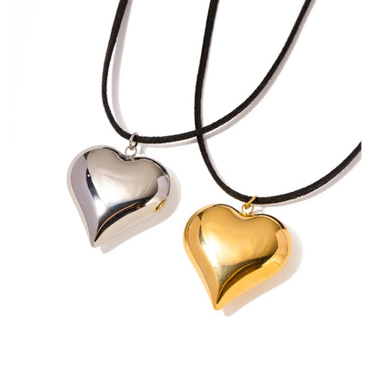 Simple Style Love Stainless Steel Plating 18k Gold Plated Necklace