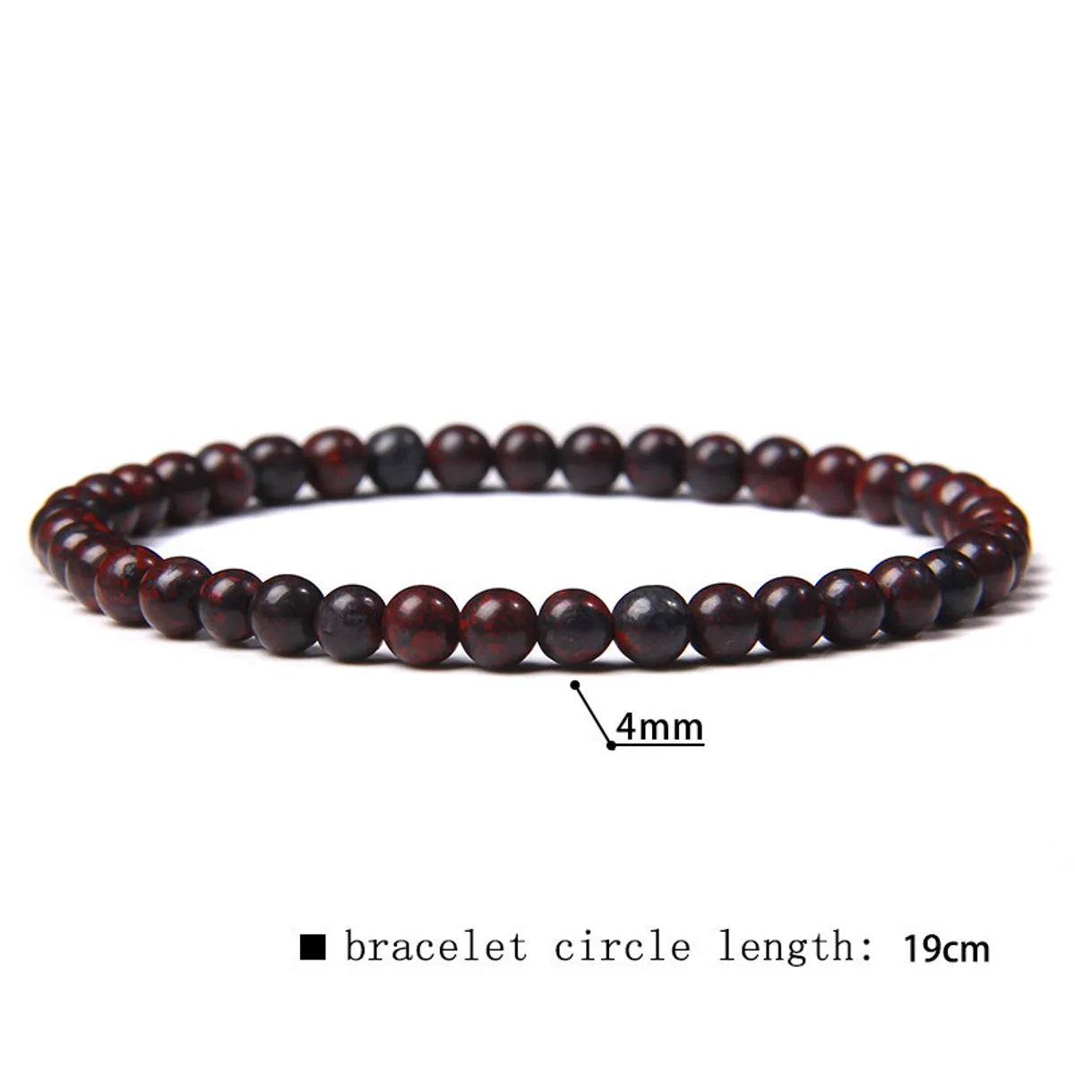 Simple Style Marble Natural Stone Beaded Bracelets