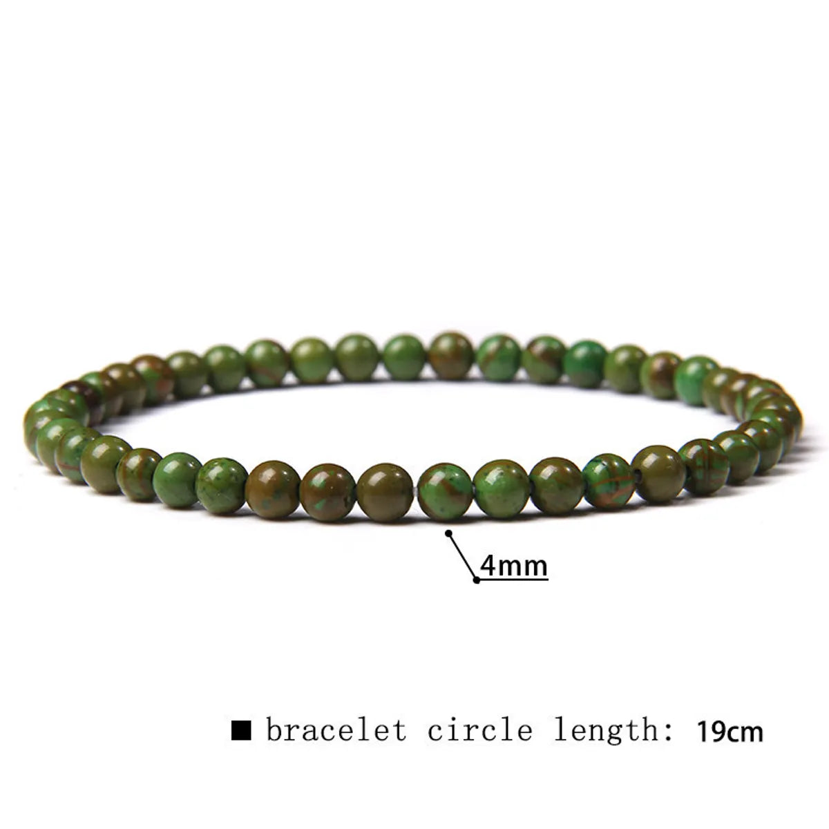 Simple Style Marble Natural Stone Beaded Bracelets