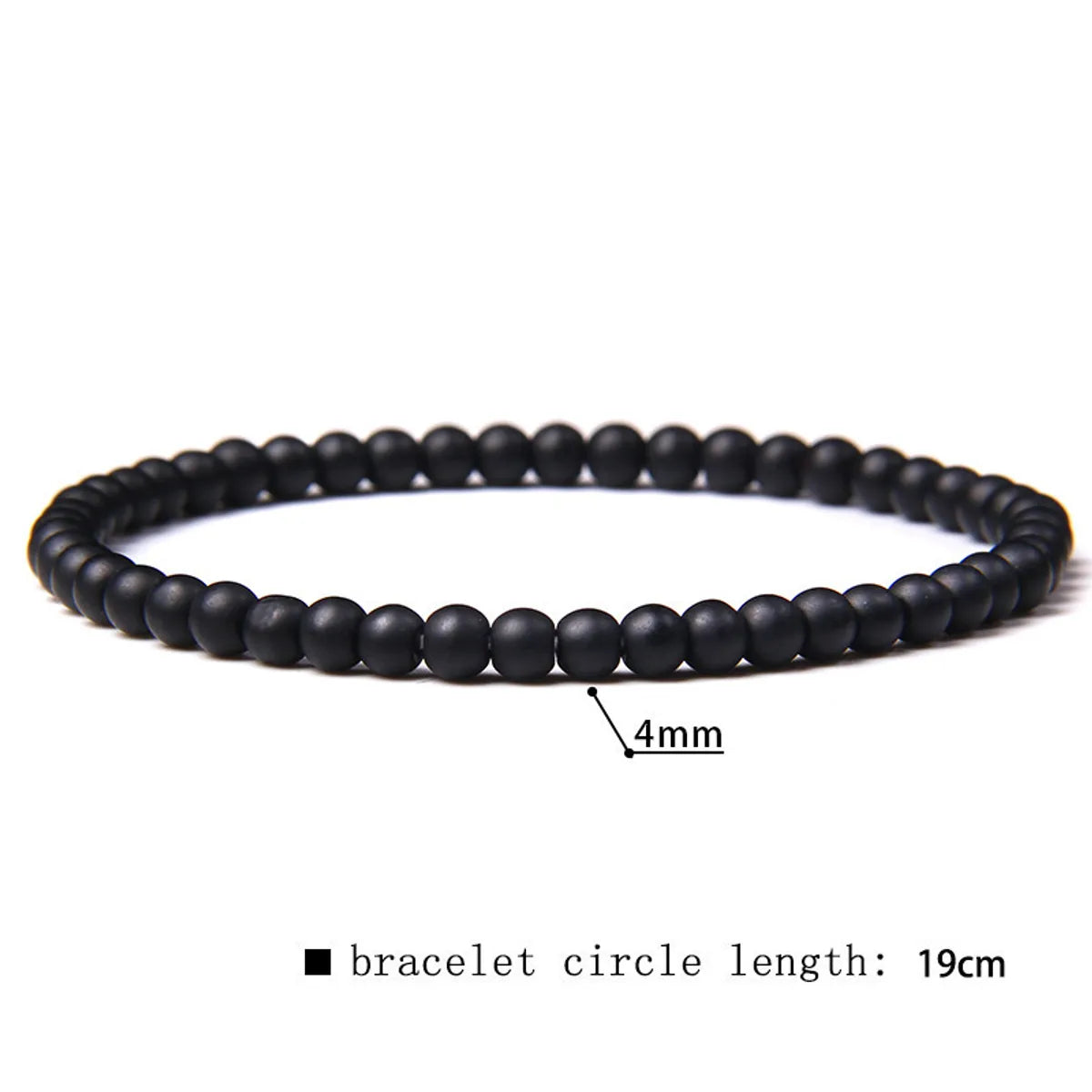 Simple Style Marble Natural Stone Beaded Bracelets