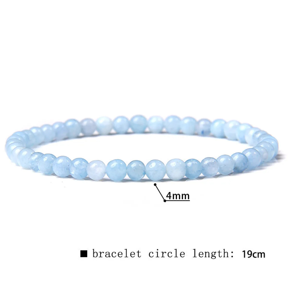 Simple Style Marble Natural Stone Beaded Bracelets